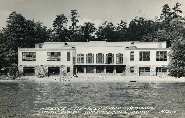 Interlochen Center for the Arts - Assembly Hall From Lake (newer photo)